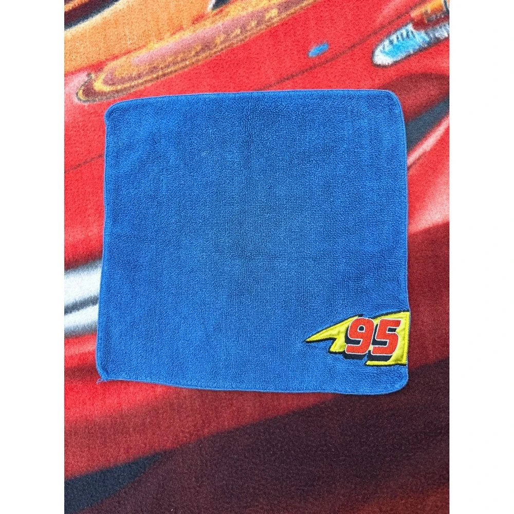 Disney Pixar Cars Lightning McQueen Fleece Blanket Bath Towel Glad Bags Bundle